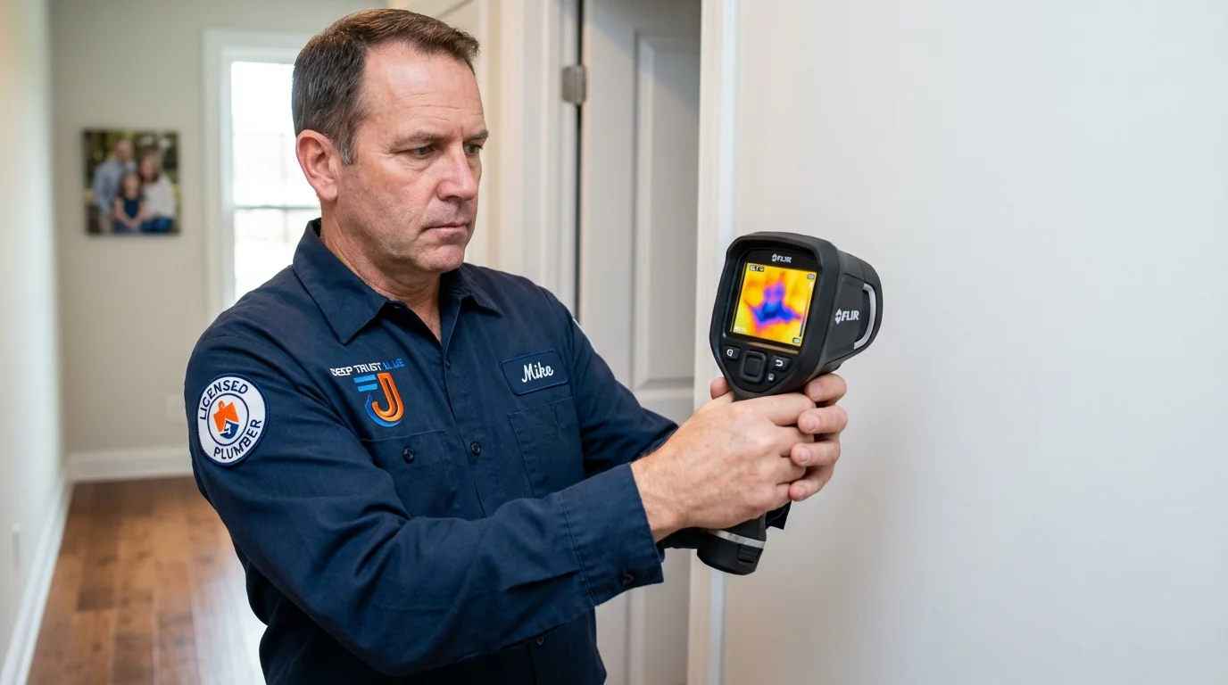 Thermal imaging leak detection by Johns Plumbing LLC in Giddings